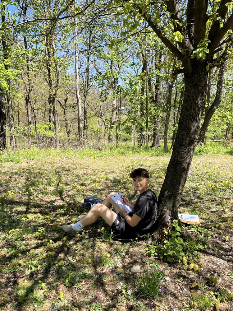 Spanish Class on the nature Trail 