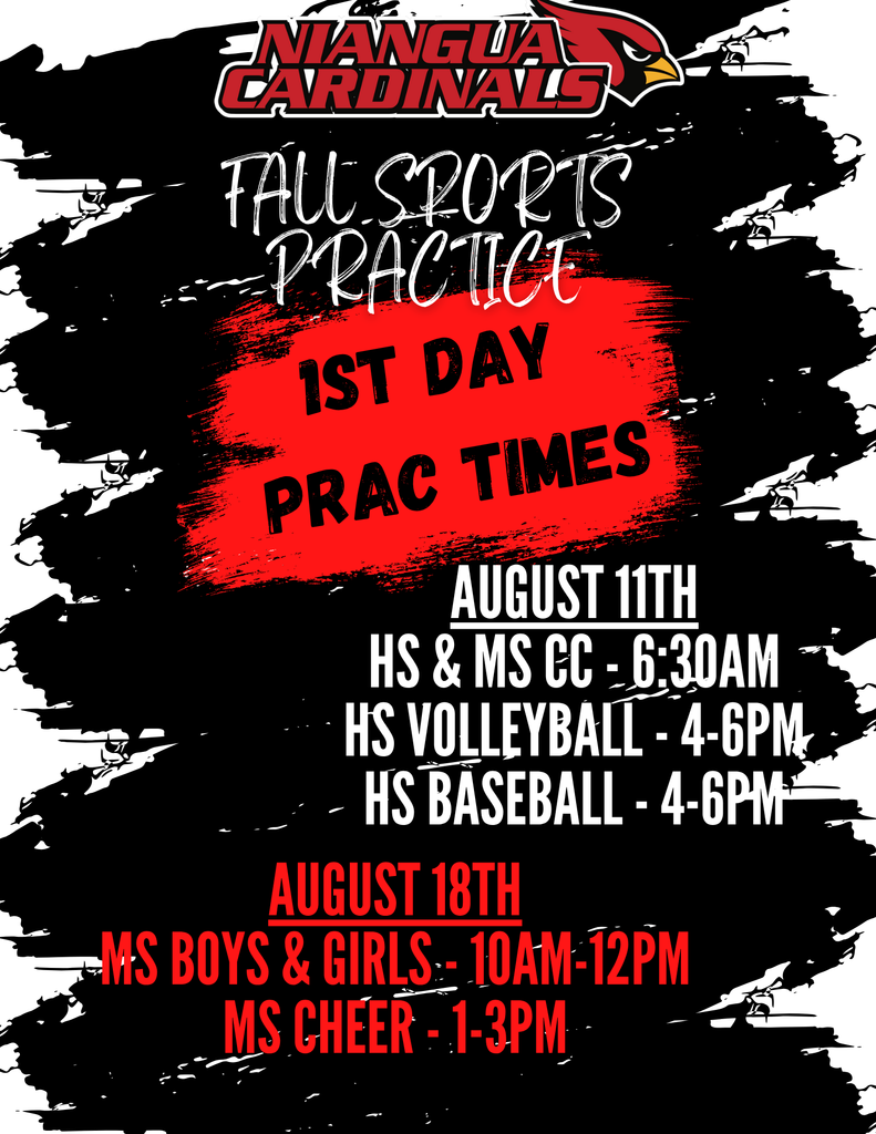 Fall Prac Reminder