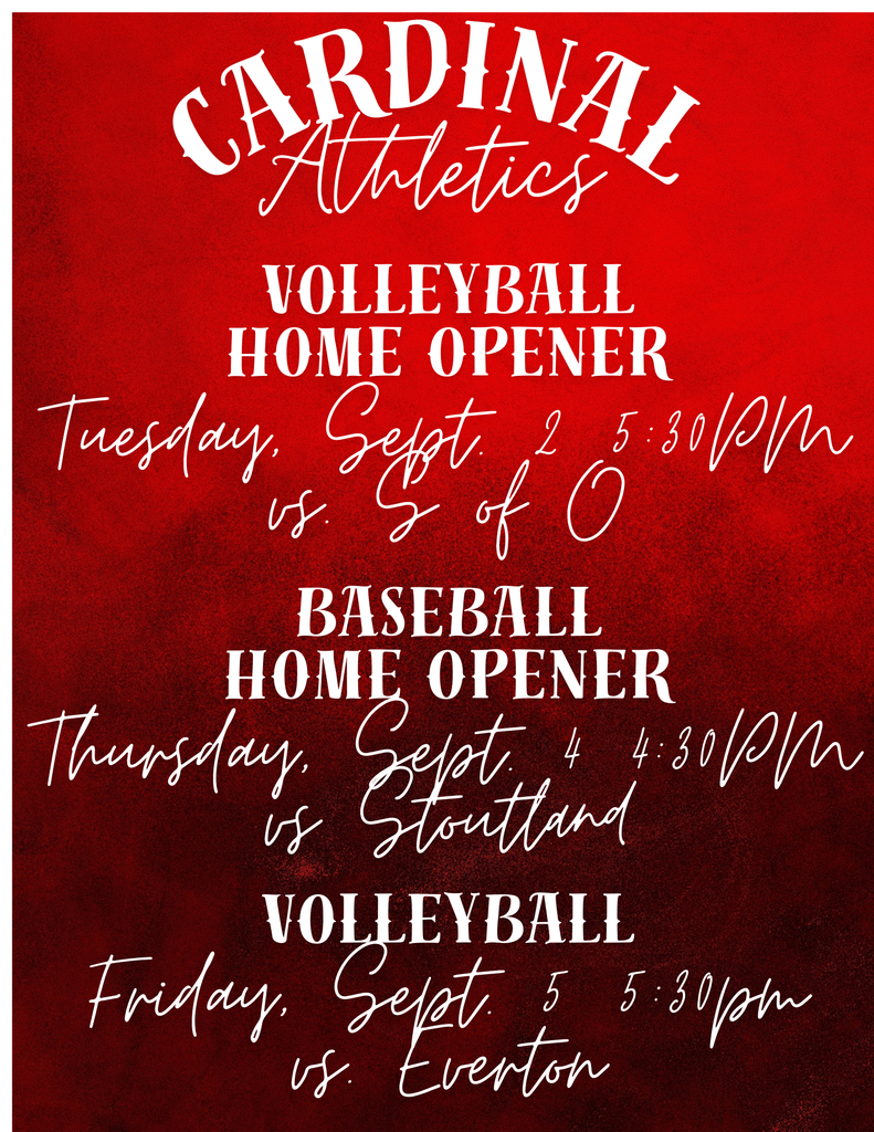 Sept 1 Schedule