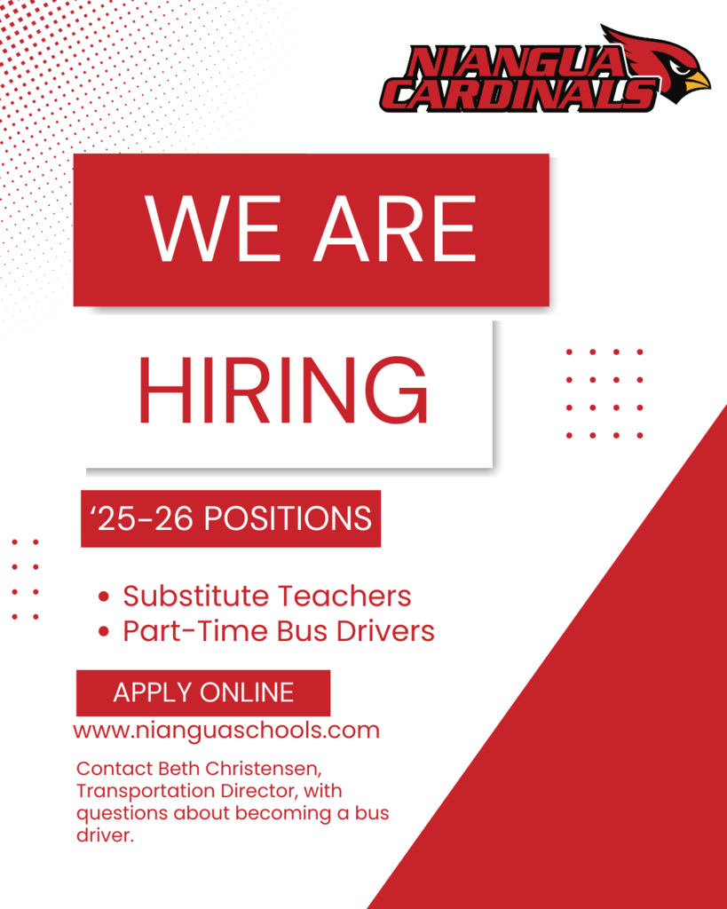 Red White Modern We are Hiring Instagram Post
