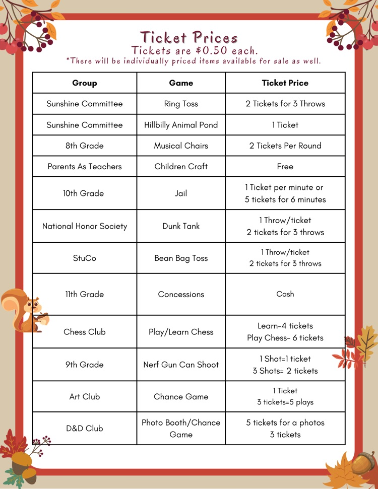 Carnival Ticket Prices
