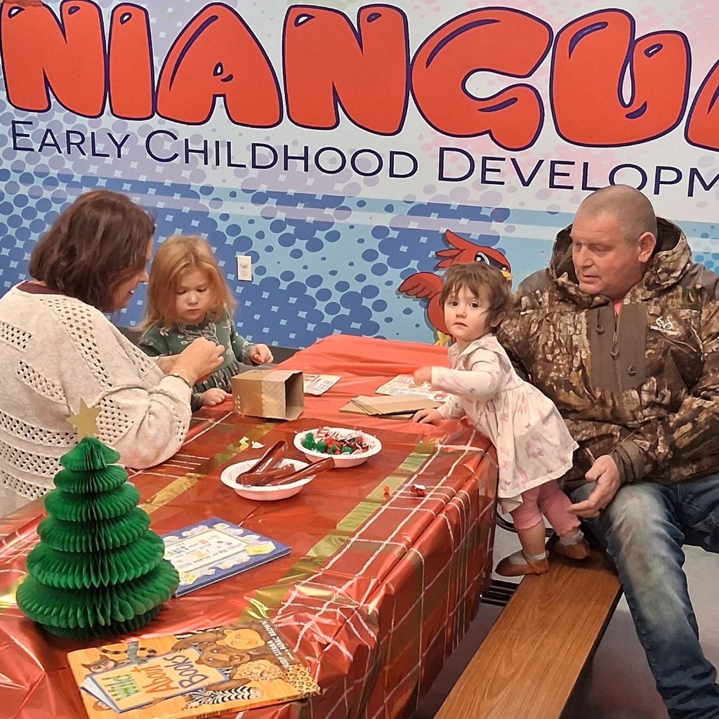 Parents As Teachers Holiday Event was held by Parent Educator Ms. Carnall, Tuesday evening in the Niangua Preschool building. Families had a learning session and fun make and take holiday activities with their children. To join in future family events, contact Ms. Carnall PAT Parent Educator at 417-473-6101 Ext. 2004 or ccarnall@nianguaschools.com