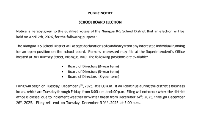 Board Vacancy Notice