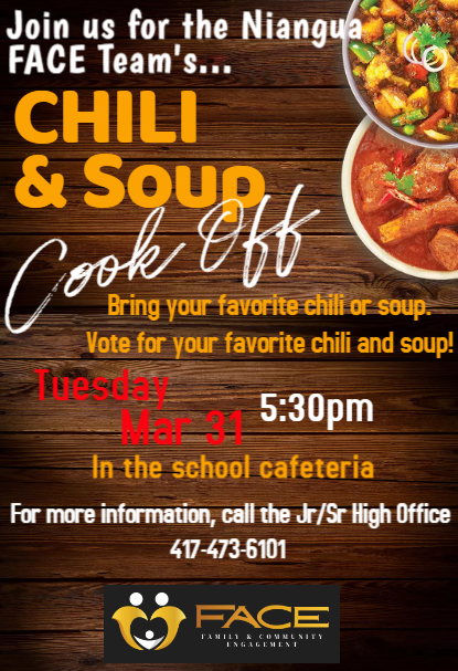 NSD Chili cook off flyer