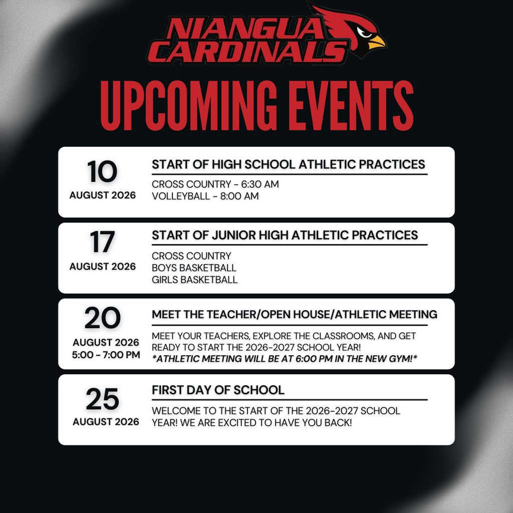 Upcoming Important Dates in August 2026