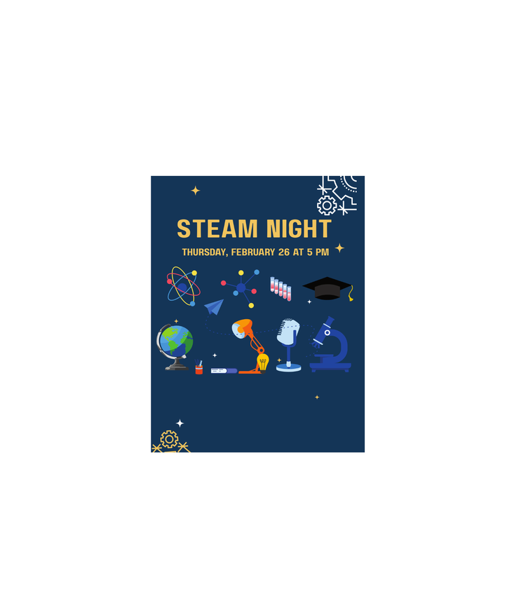 STEAM night flyer