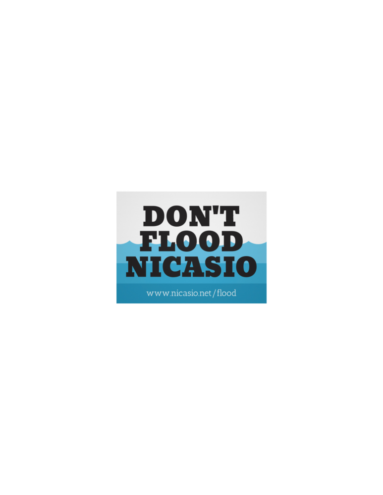 Don't Flood Nicasio sign