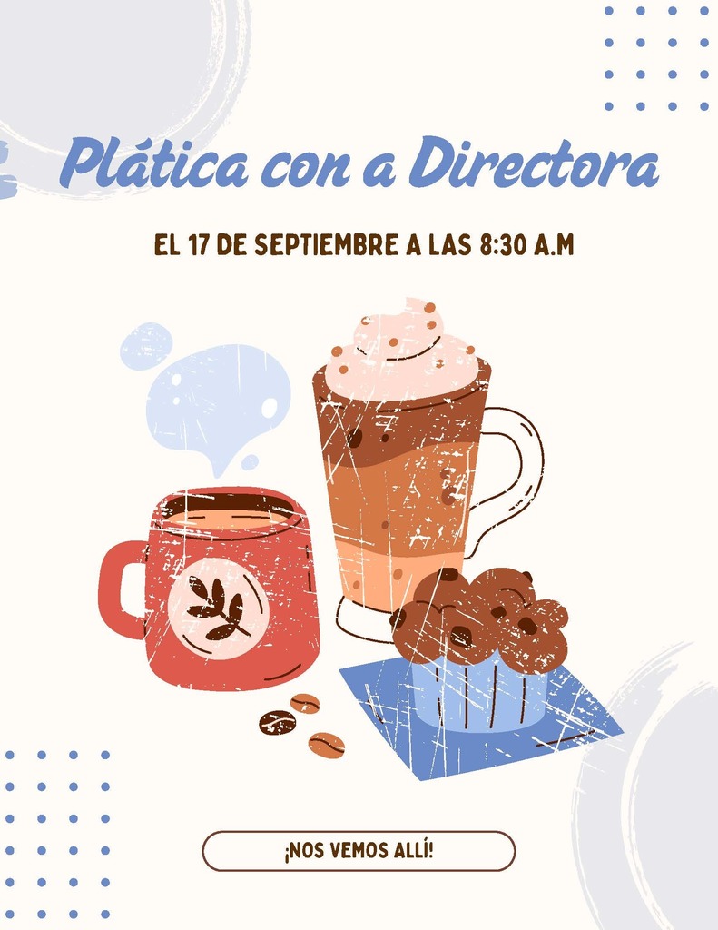 Principal's Chat flyer in Spanish
