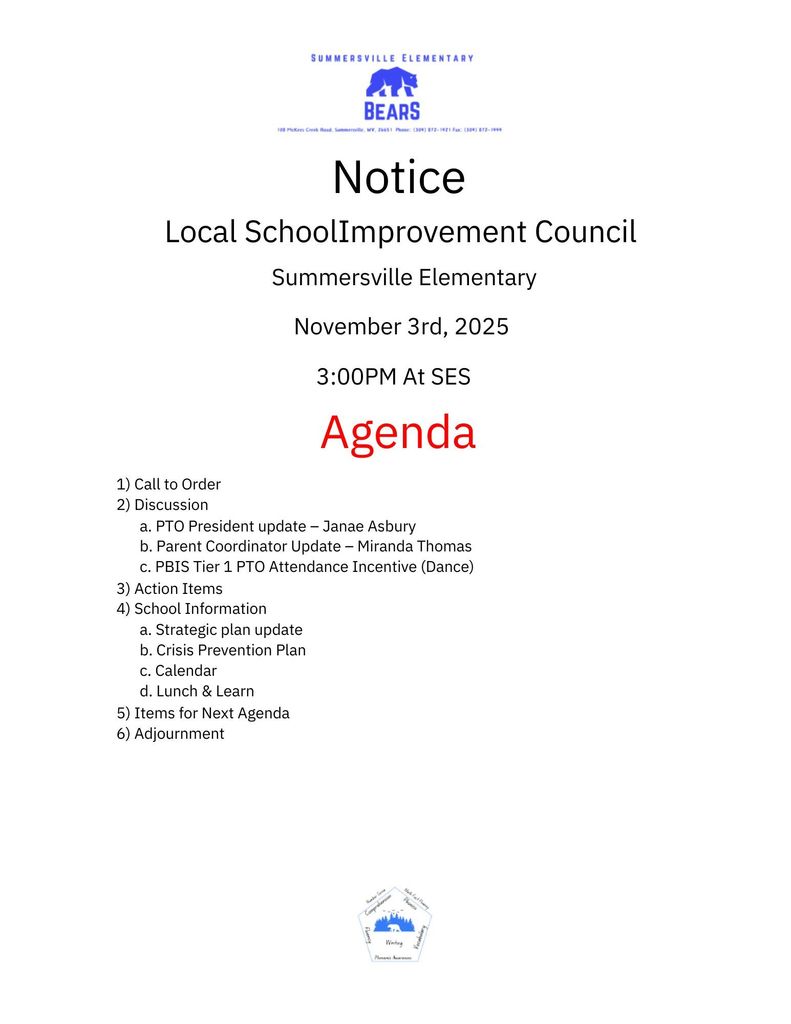 LSIC Agenda 11/3/2025