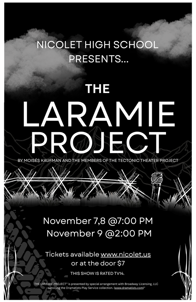 poster presenting the fall play