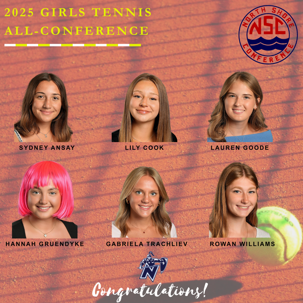 a graphic of girls tennis players smiling