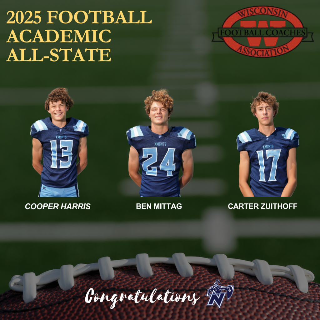 a picture of 3 football players smiling