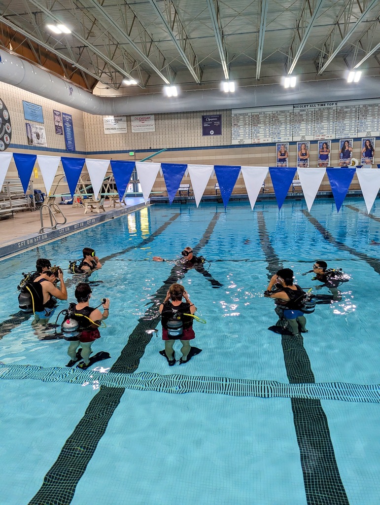 a picture of students swimming