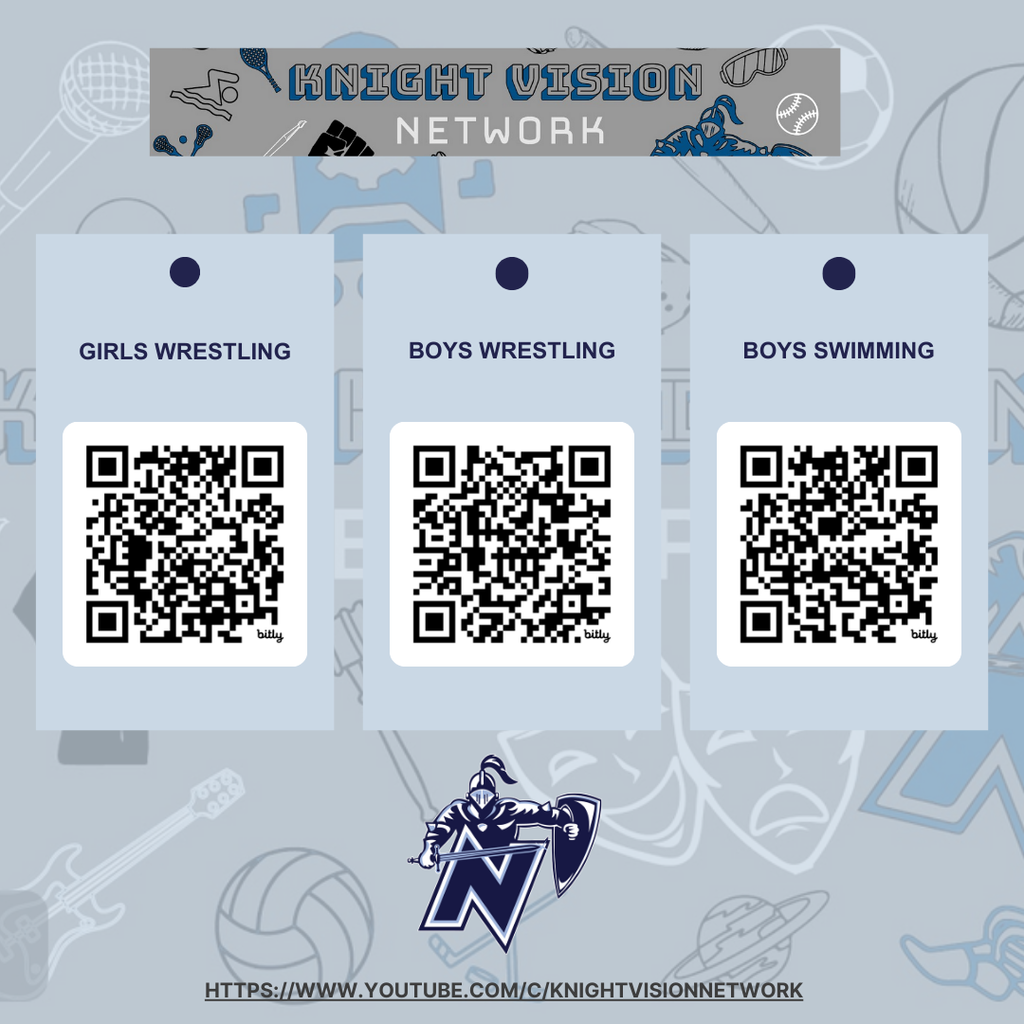 a blue graphic showing qr codes