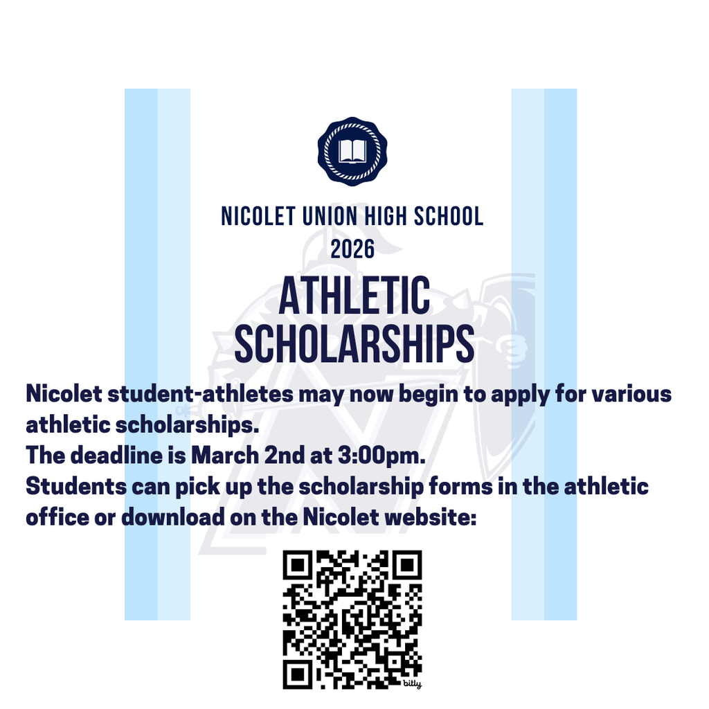 a blue and white graphic showing athletic scholarships
