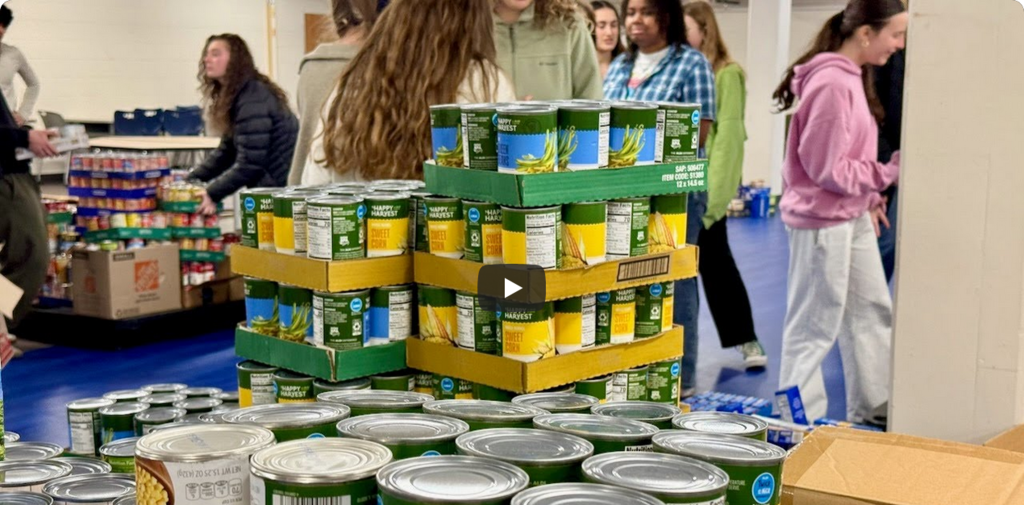 a picture of students packaging food