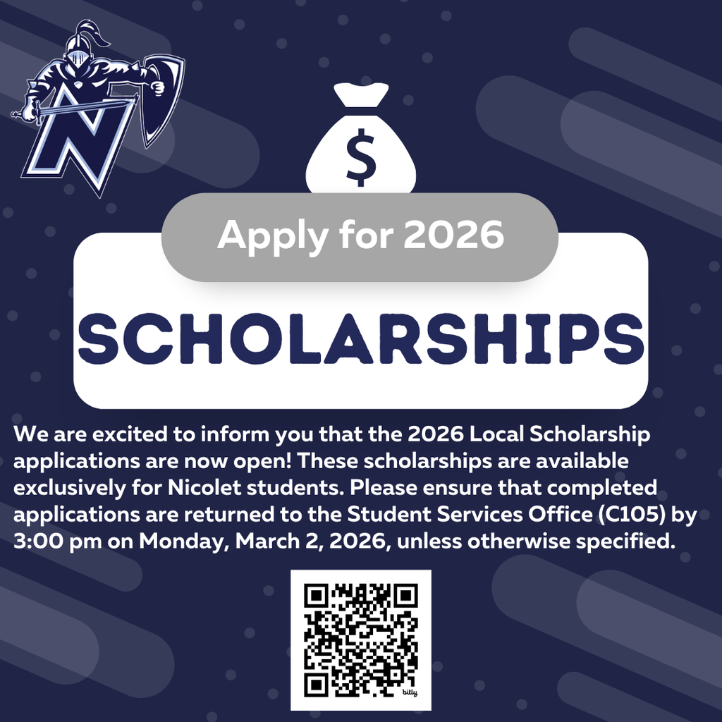 a blue graphic describing scholarships