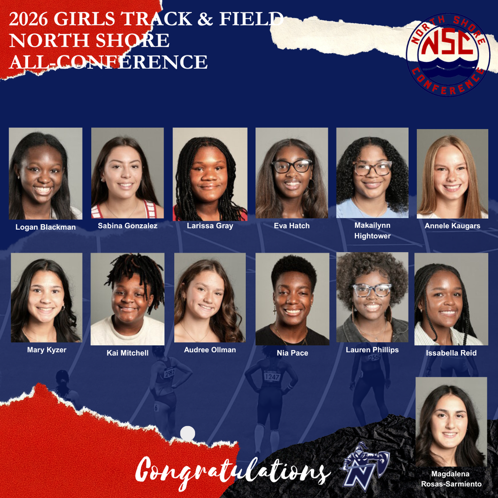Multiple headshots of athletes in team uniform, with text at the top and bottom.