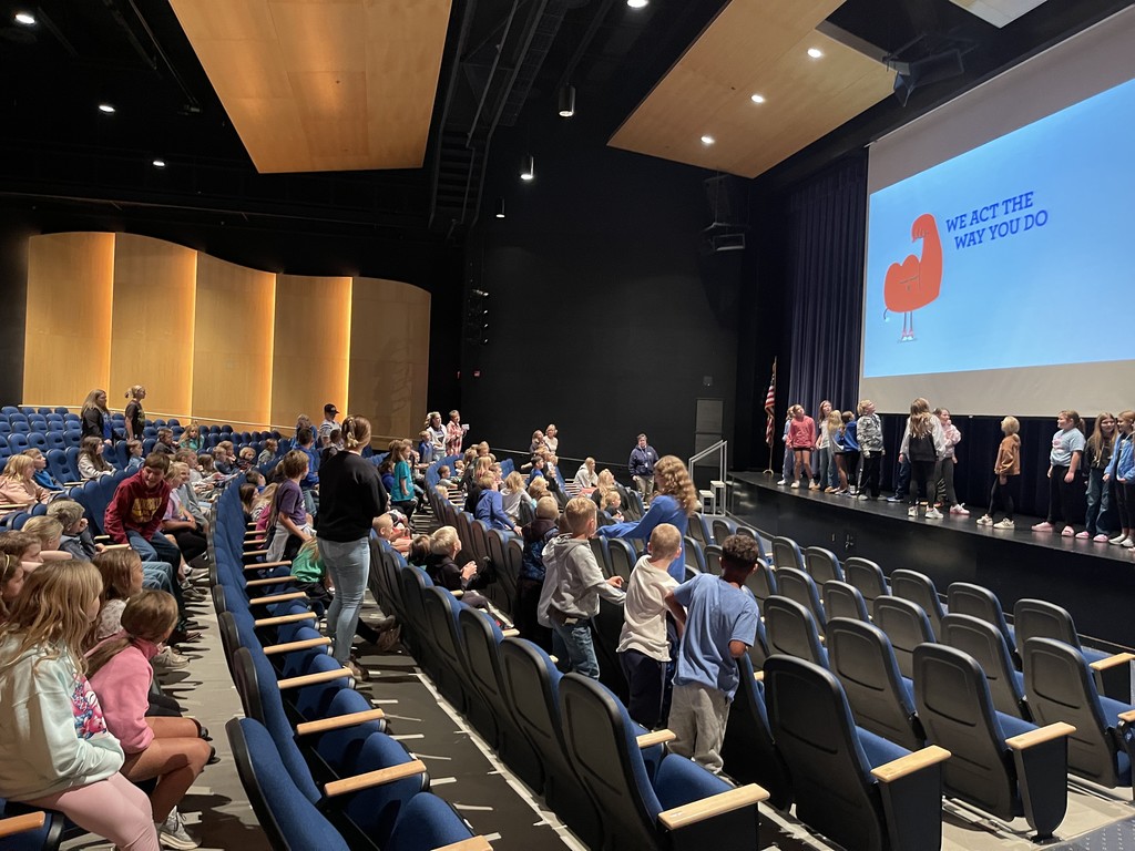 Grade 05 helped get the group dancing to our kindness song