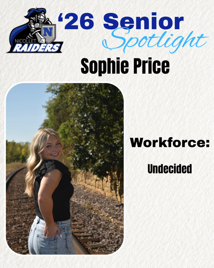 Senior Spotlight - Congratulations Sophie Price!