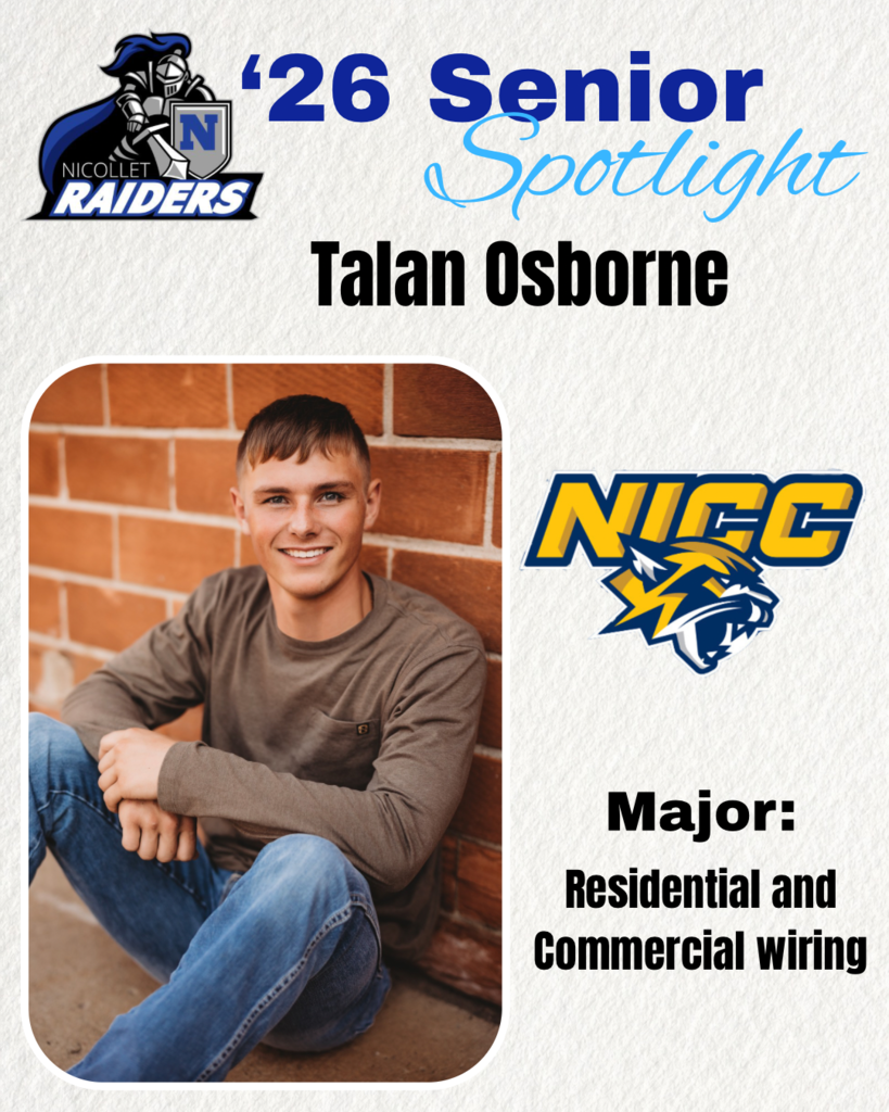 Senior Spotlight - Congratulations Talan Osborne!