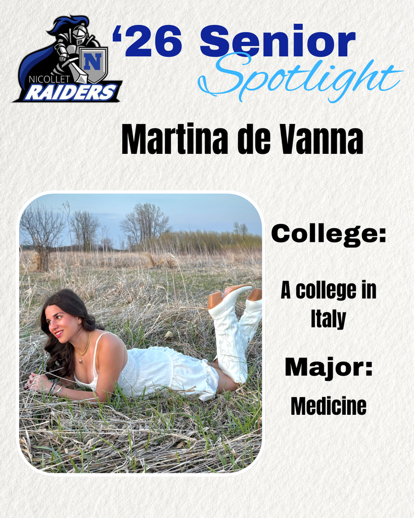 Senior Spotlight - Congratulations Martina de Vanna!