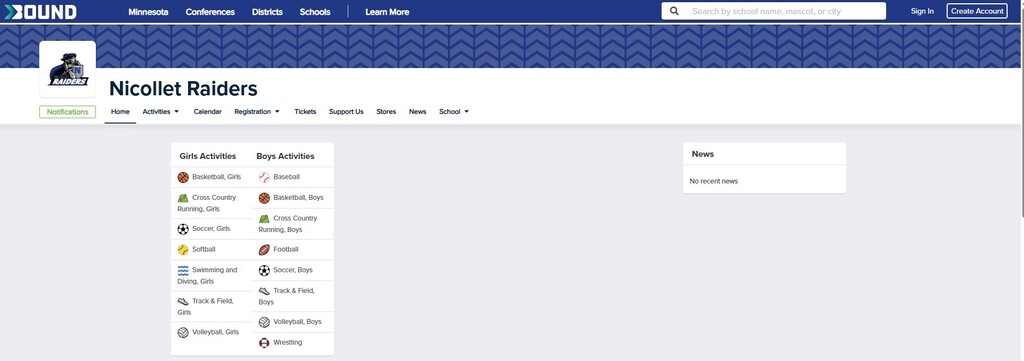 Nicollet Bound Homepage