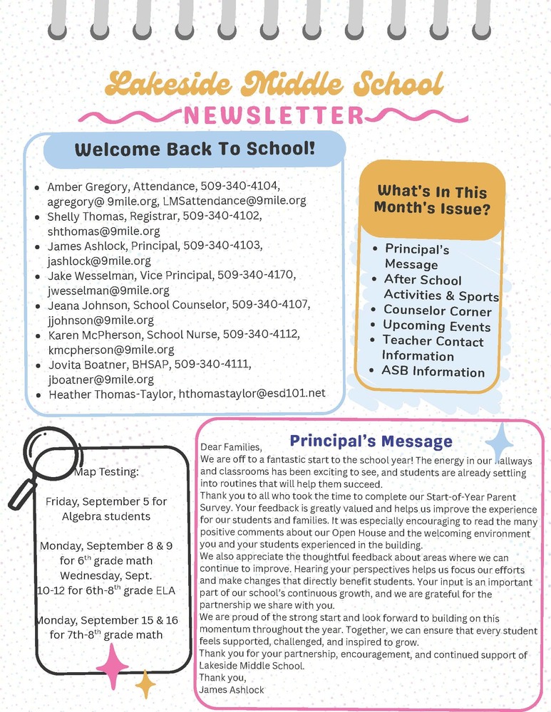 LMS September Newsletter