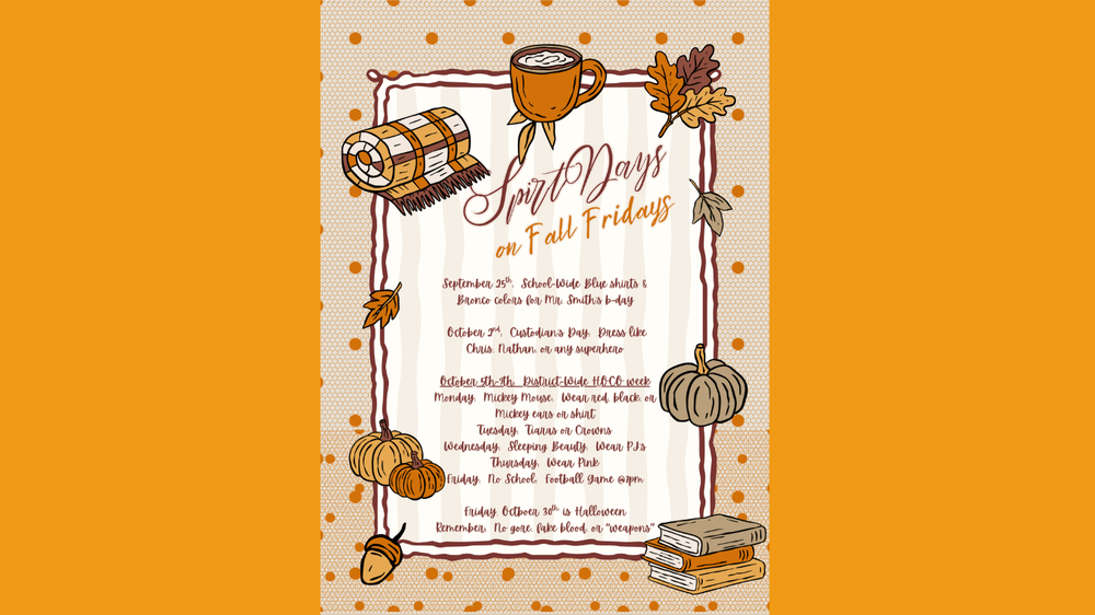 Fall Spirit Days