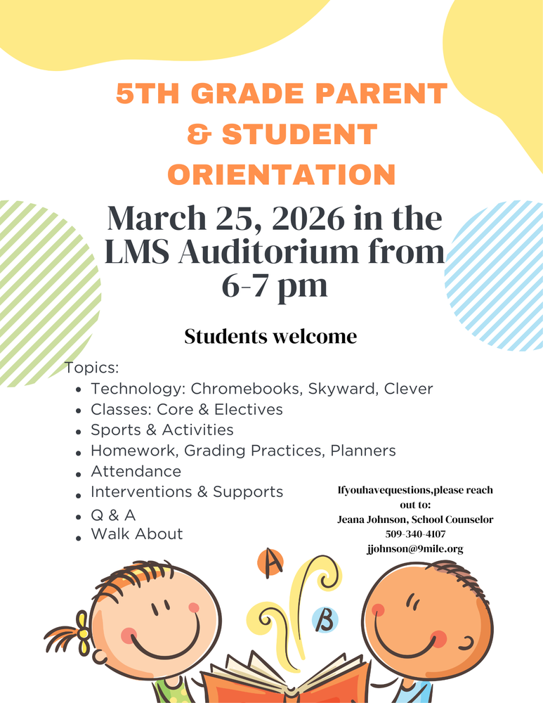 5th Grade Orientation