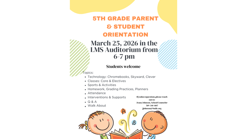 5th Grade Parent Orientation 