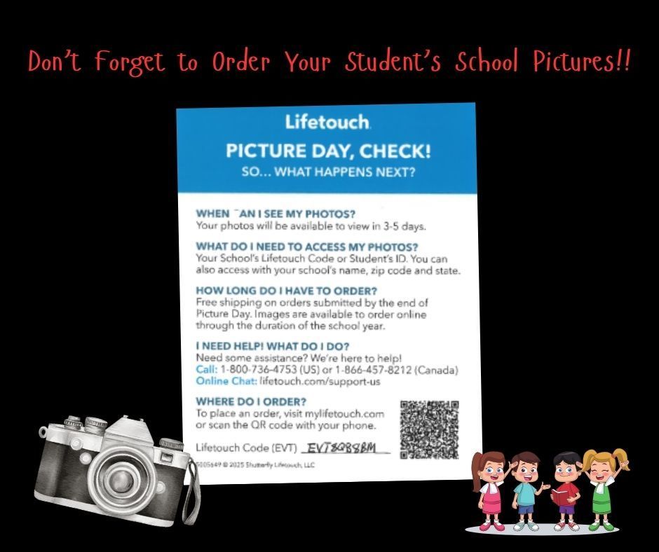 Don’t Forget to Order Your Student’s Pictures
