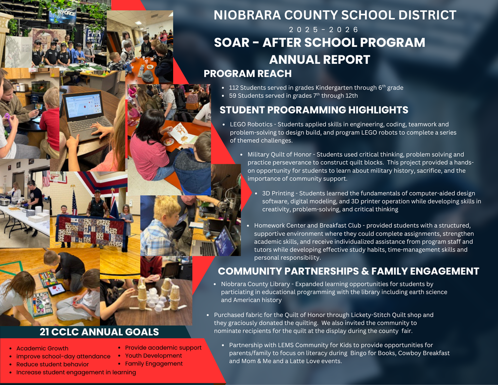 Niobrara County 21CCLC After School Programs Annual Report 2025-2026