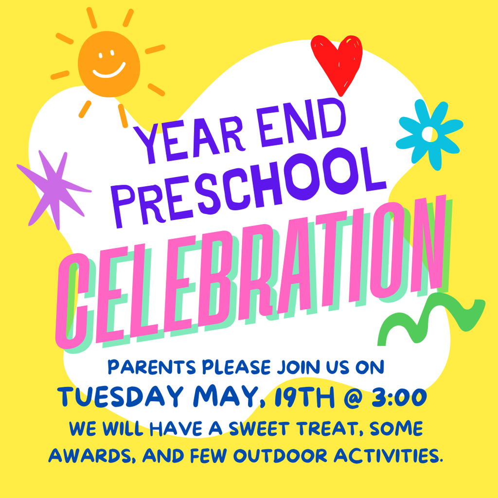 Preschool End of Year Celebration Invitation