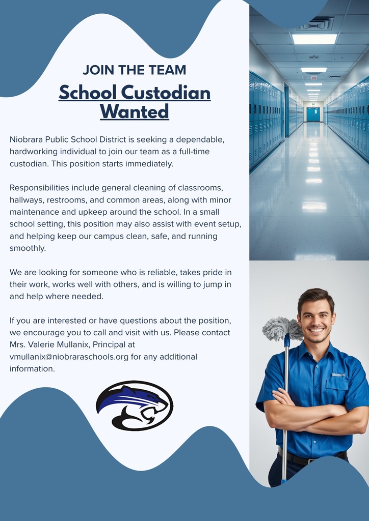 School custodian needed