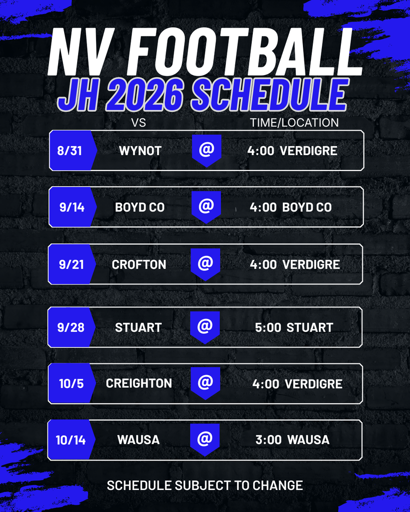 JH Football Schedule