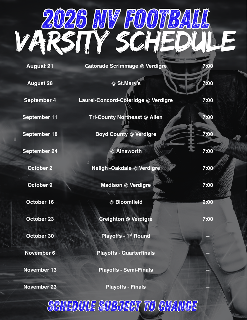 Varsity Football Schedule