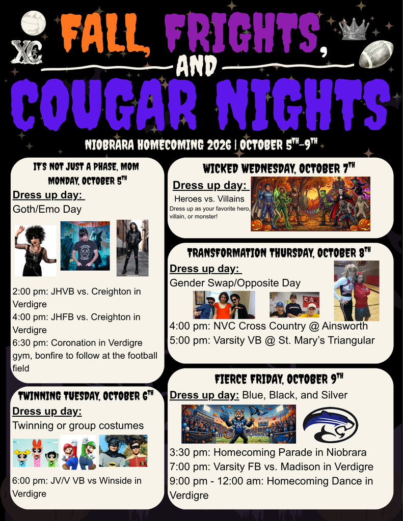 updated Homecoming schedule, Monday's coronation changed to 6:30 pm