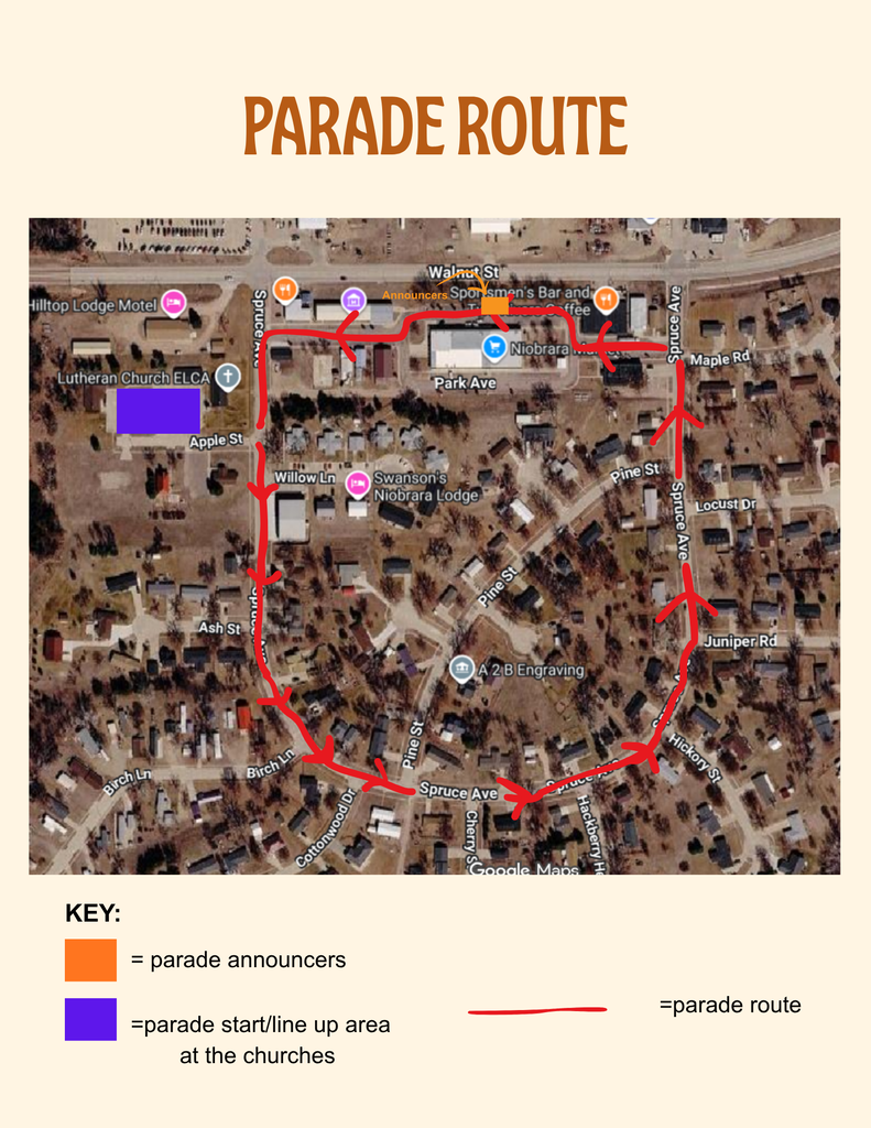 Parade route