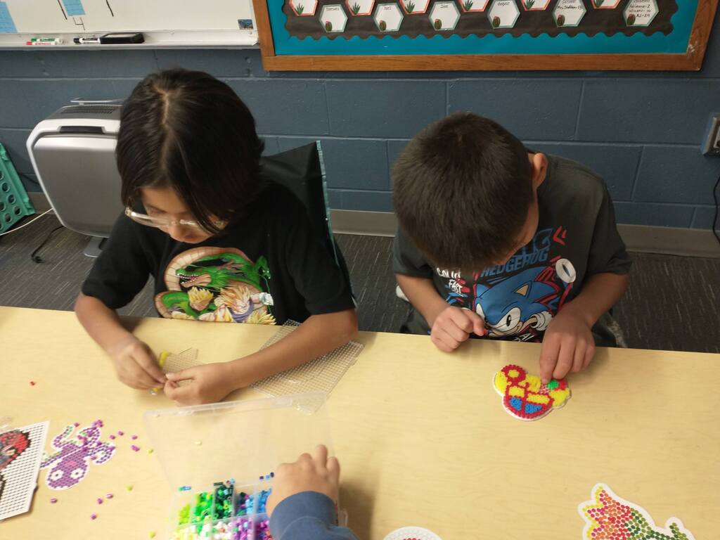 kids doing craft