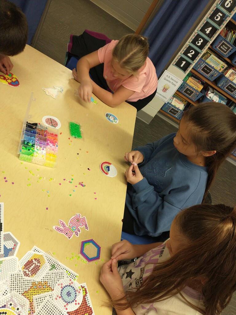 kids doing craft
