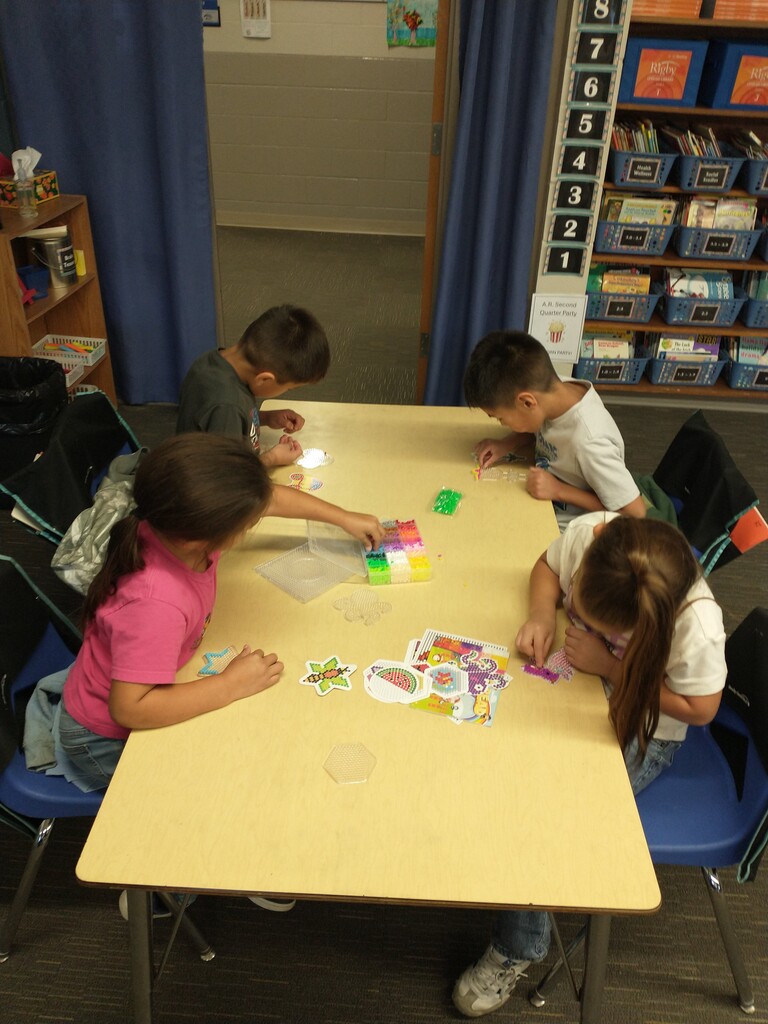 kids doing craft