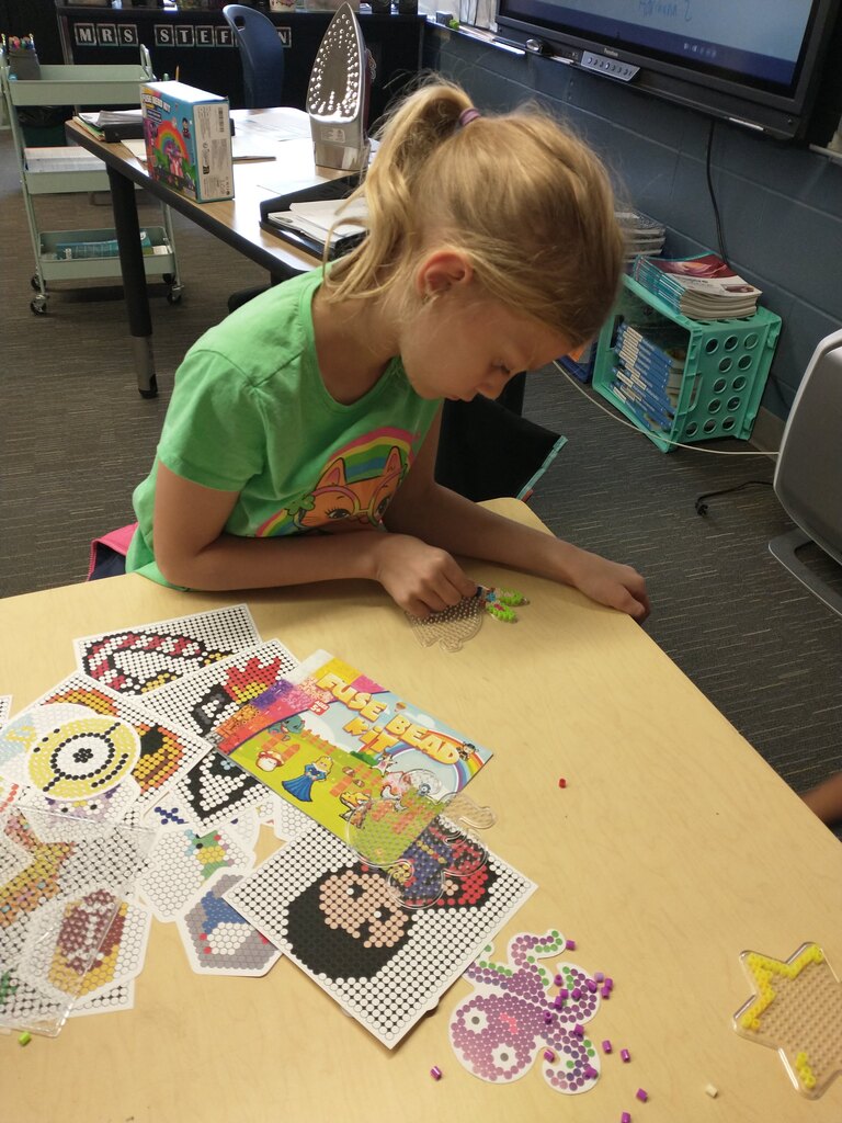 kids doing craft