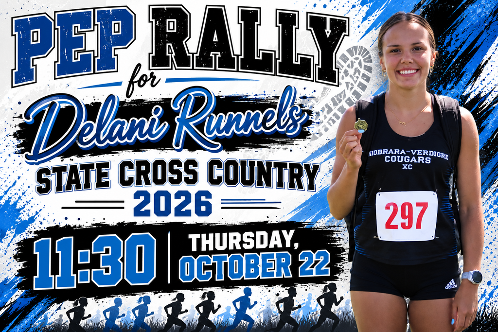 Poster- Pep Rally for Delani Runnels