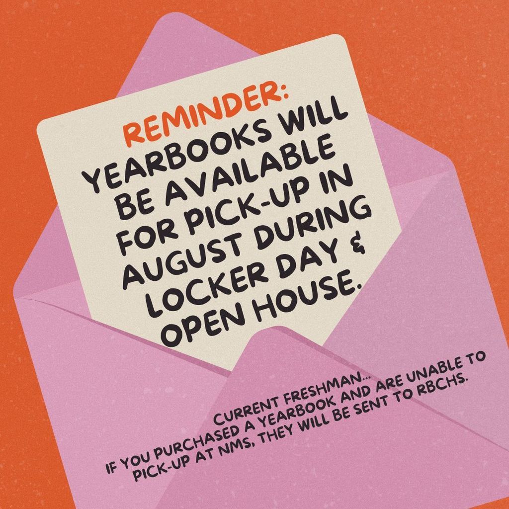Yearbook reminders