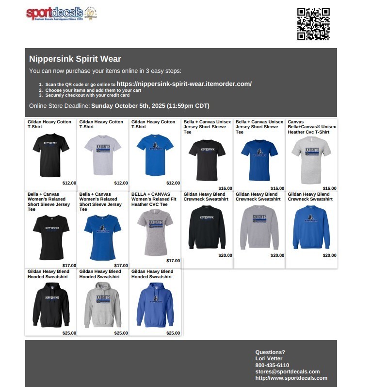 NMS Spirit Wear 