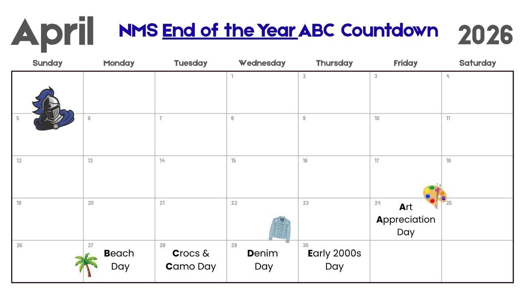 April ABC Countdown