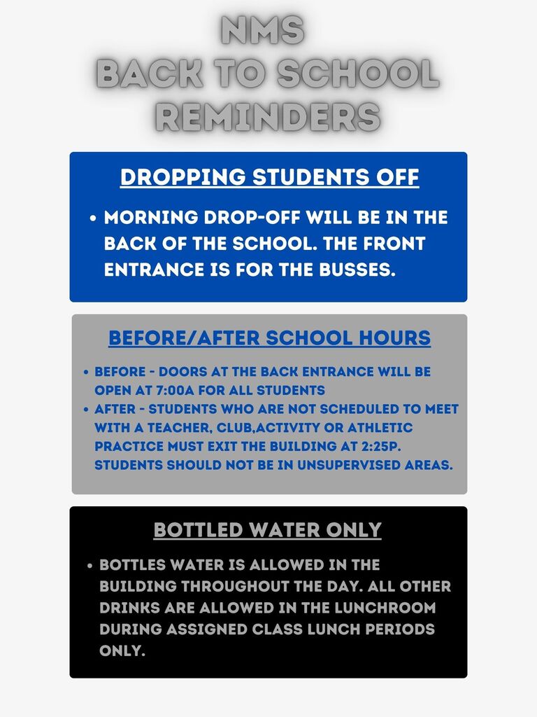 Back to School Reminders 