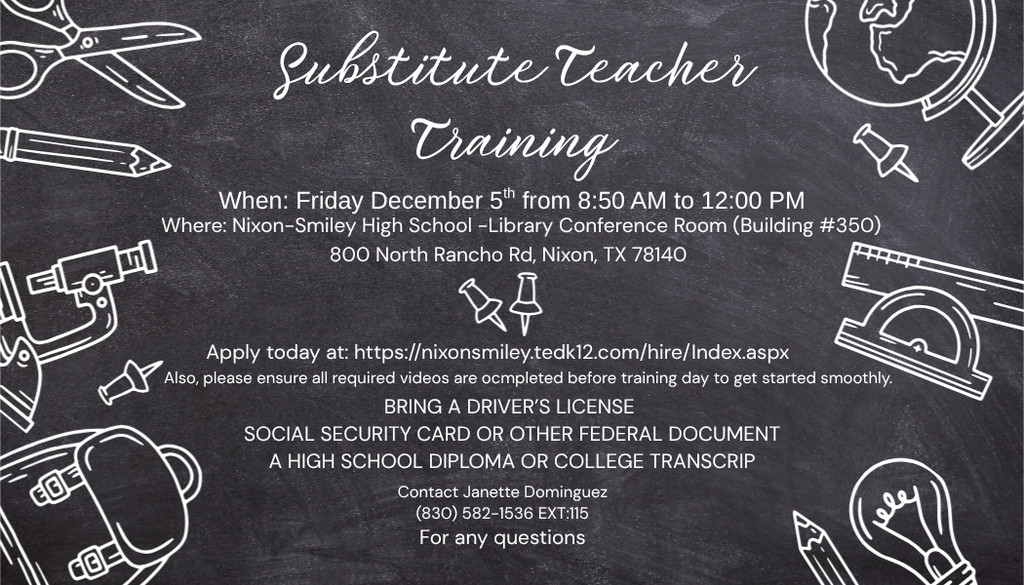 Sub Training Dec 5th