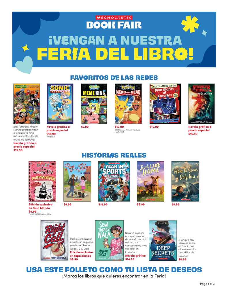 BOOK FLYER IN SPANISH